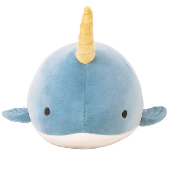 NWT Liveheart Character Aquamie Bolsert  Narwhal Plush Toy Japan - Picture 1 of 7